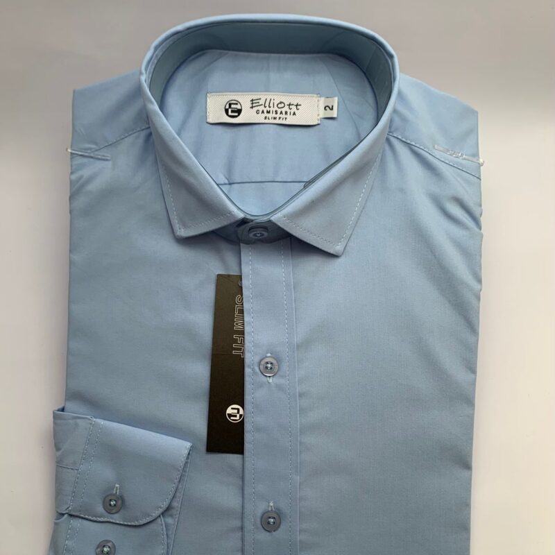 Camisa Elliott Slim Fit – Azul Claro