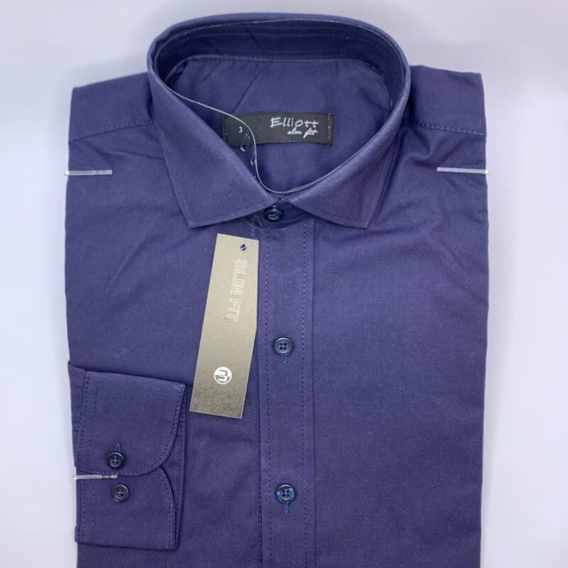 Camisa Elliott Slim Fit – Azul Marinho