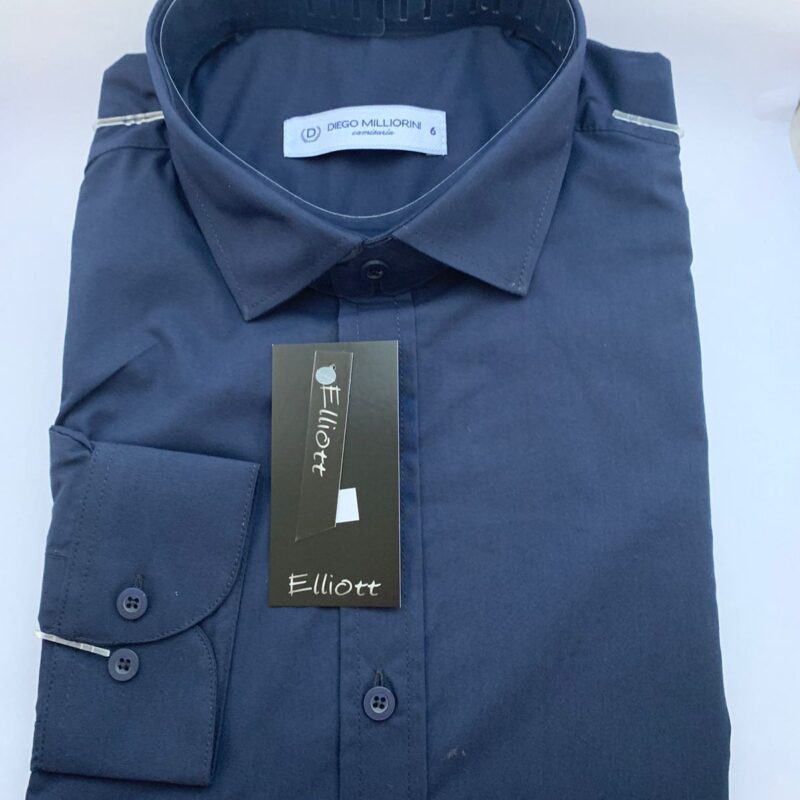 Camisa Elliott Slim Fit – Azul Marinho