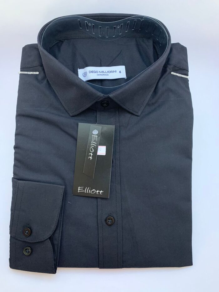 Camisa Elliott Slim Fit – Preta - Imagem 2