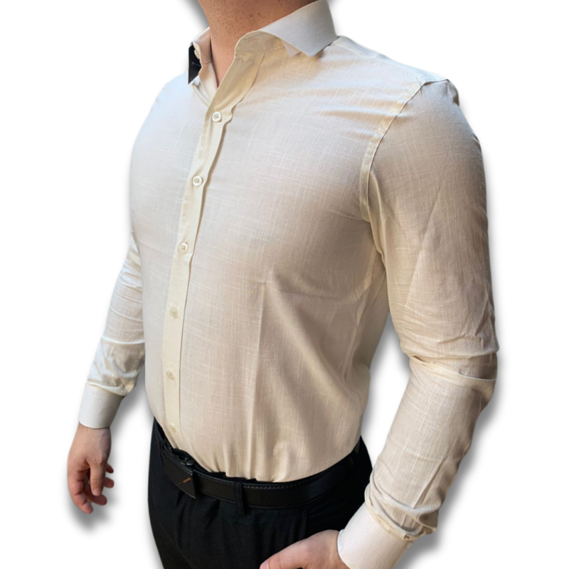 Camisa Elliott Slim Fit – Bege