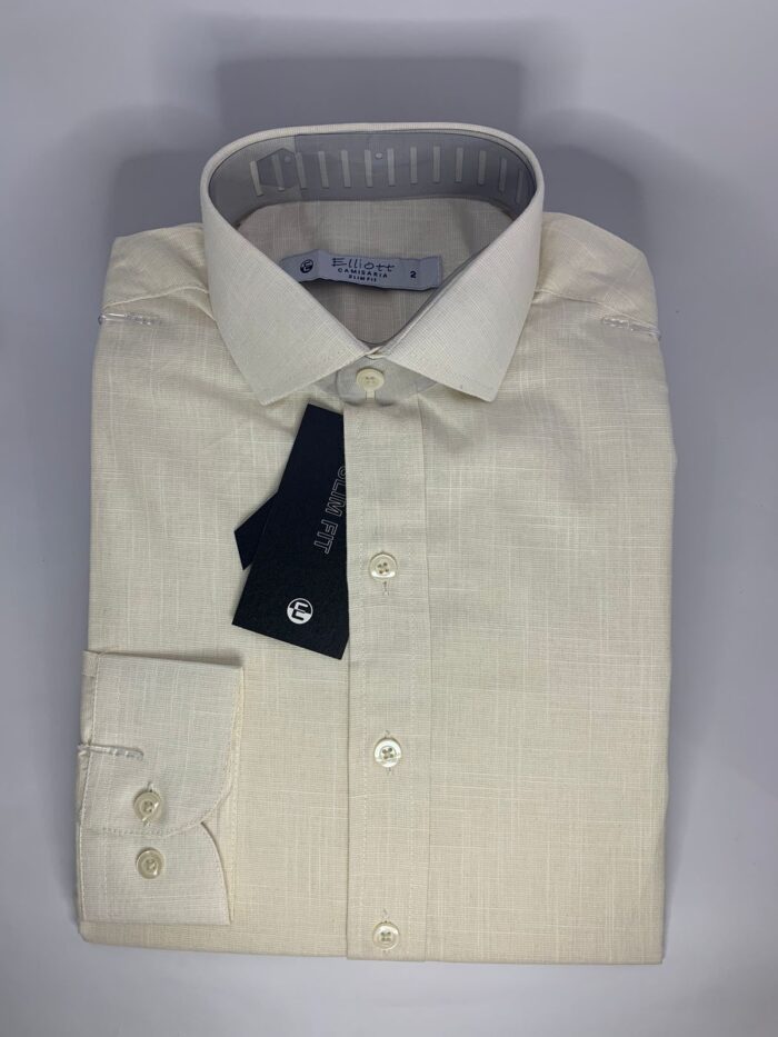 Camisa Elliott Slim Fit – Bege - Imagem 2
