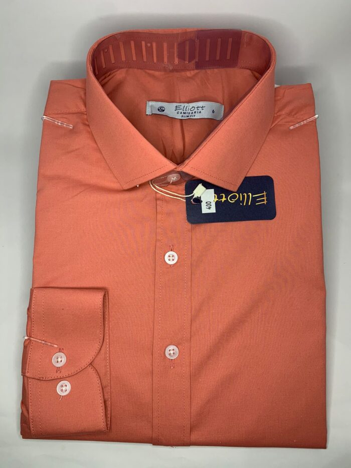 Camisa Elliott Slim Fit – Terracota