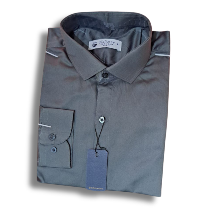 Camisa Elliott Slim Fit – Cinza