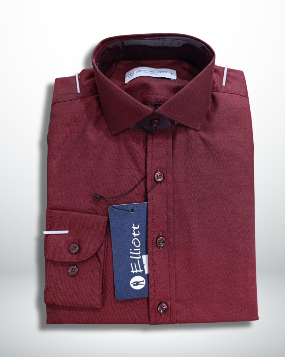 Camisa Elliott Slim Fit – Marsala