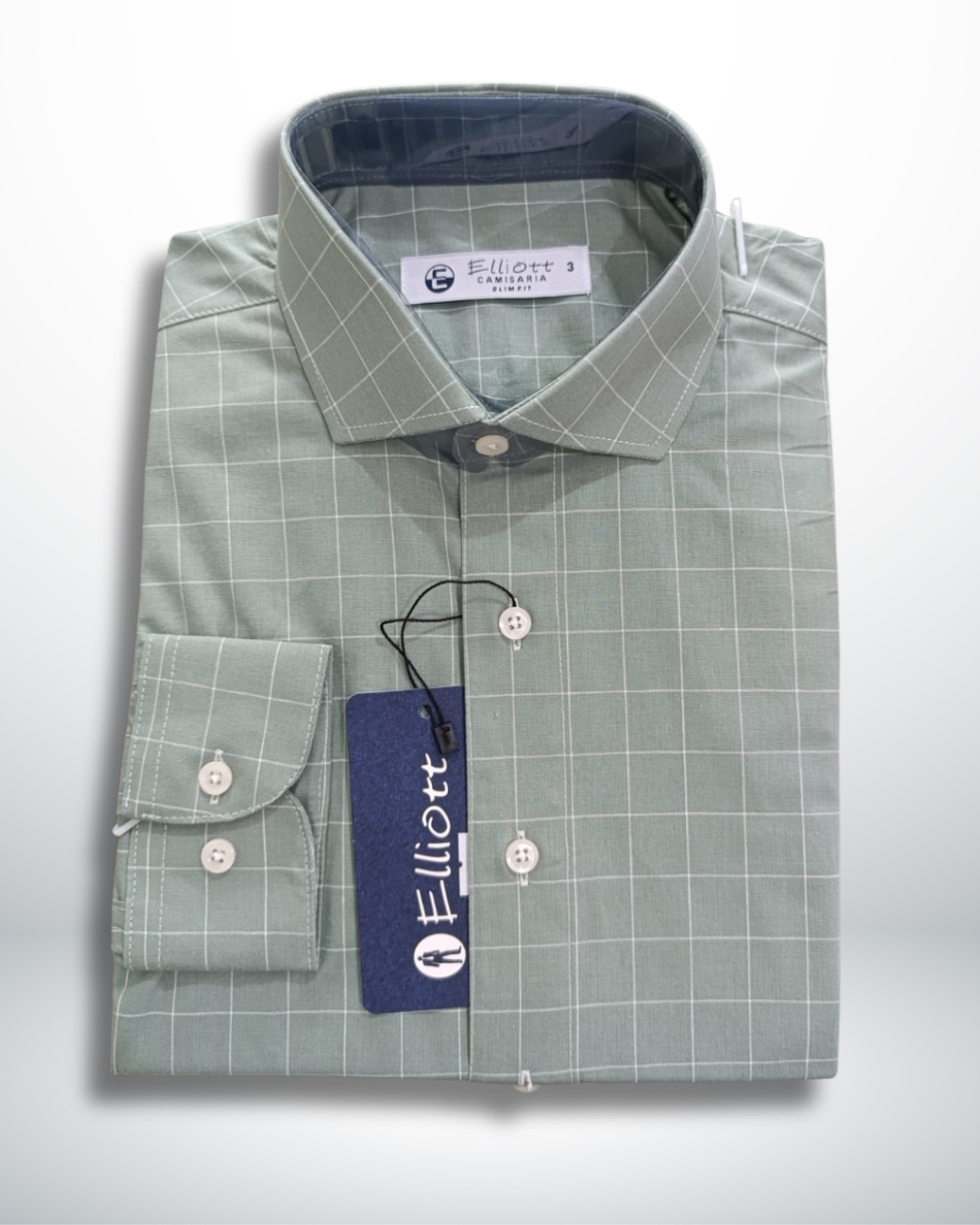 Camisa Elliott Slim Fit – Verde Xadrez