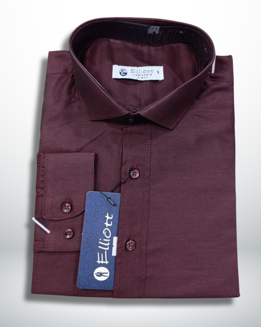 Camisa Elliott Slim Fit – Vinho