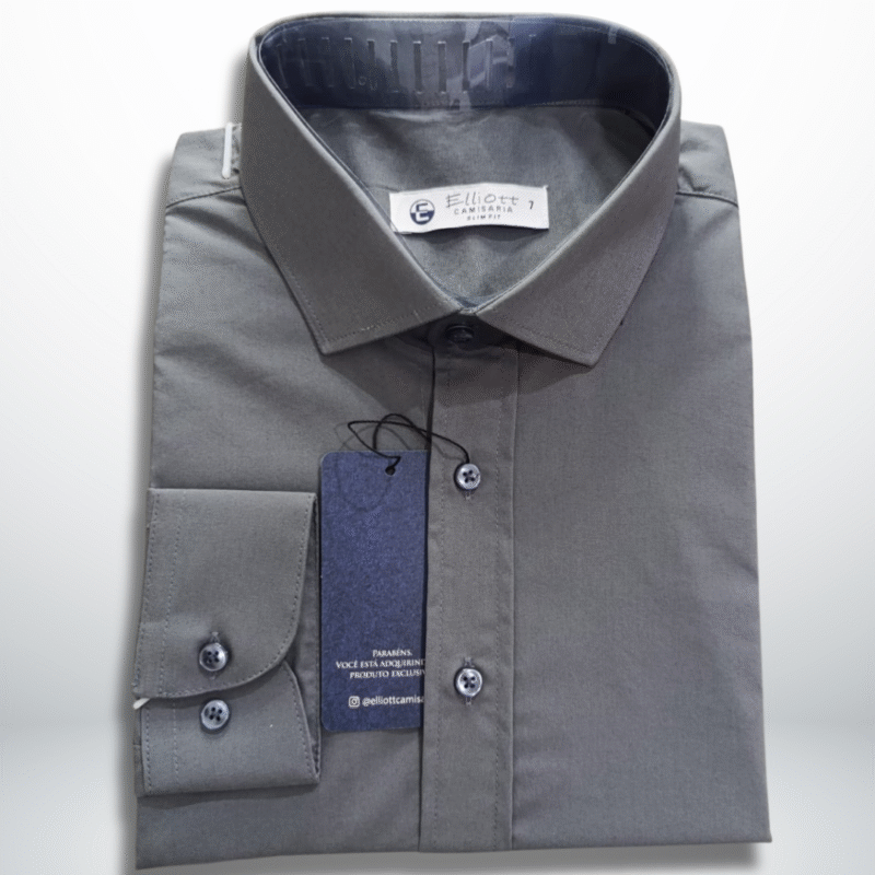 Camisa Elliott Slim Fit – Cinza