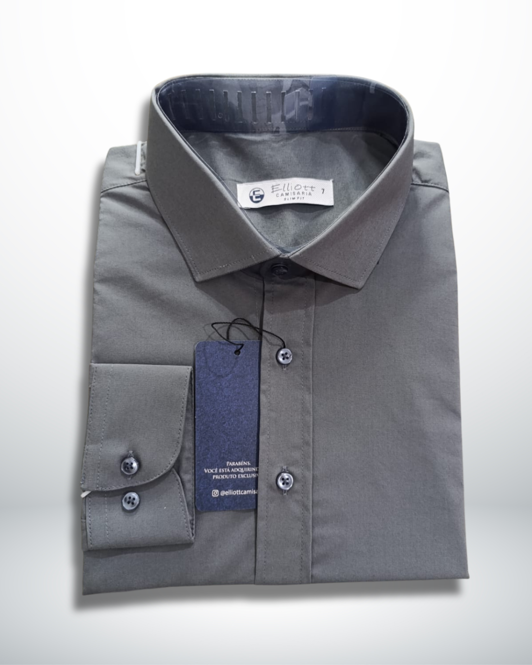 Camisa Elliott Slim Fit – Cinza