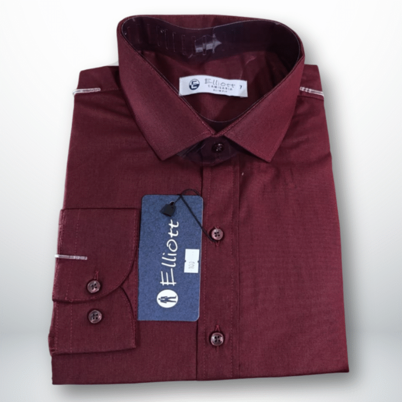 Camisa Elliott Slim Fit – Marsala